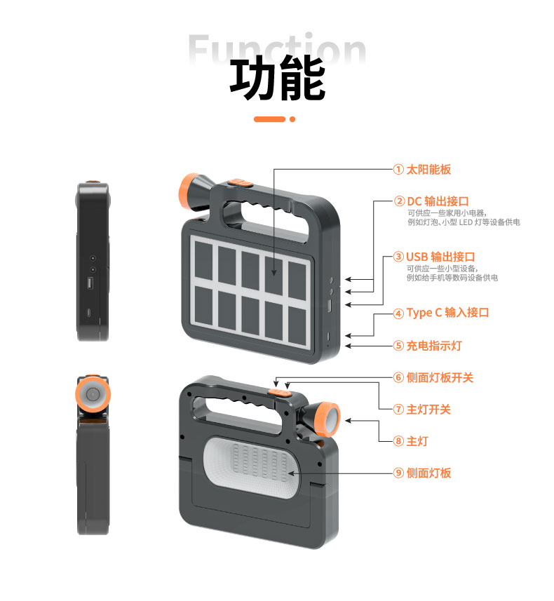 详：JCN-H51-太阳能手电筒-功能指示图_01