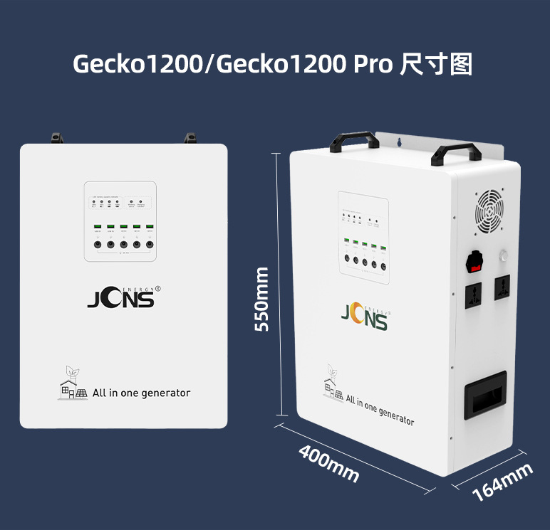 一体机系统：1.2KW+2.5度电