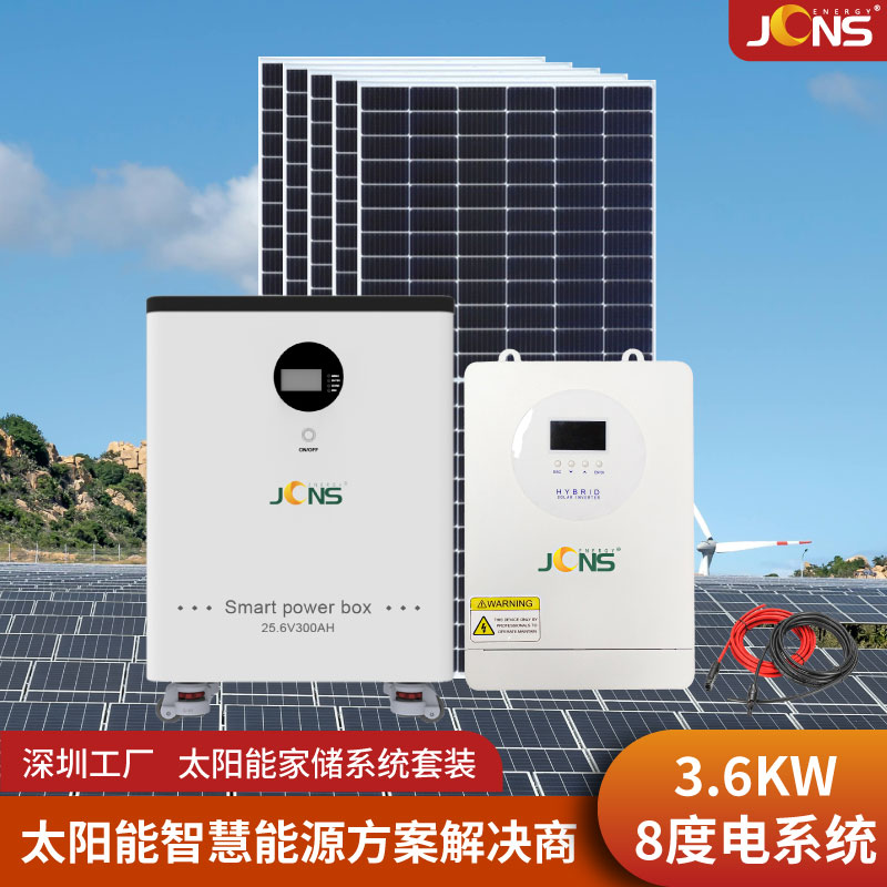家储系统：3.6kw+8度电